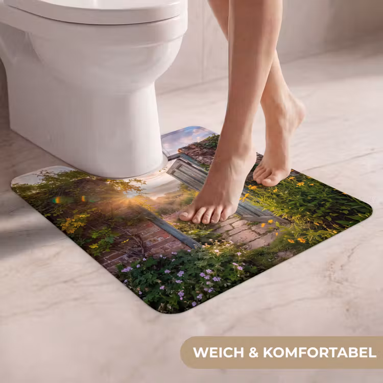 WC Vorleger - Tür – Garten – Natur — 5