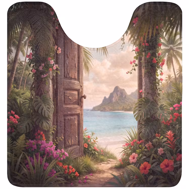WC Vorleger - Tür – Strand – Natur — 1