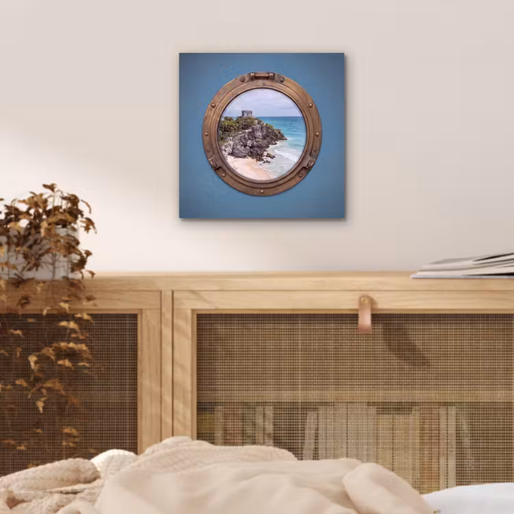 Alu-Dibond-Bild - Gebäude – Strand – Meer — 4