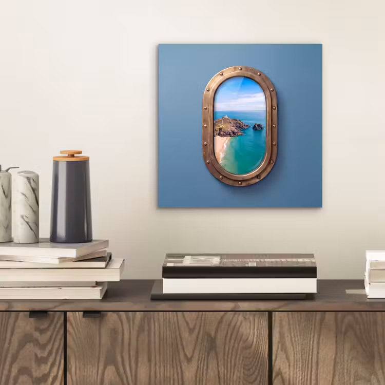 Alu-Dibond-Bild - Leuchtturm – Küste – Meer — 2