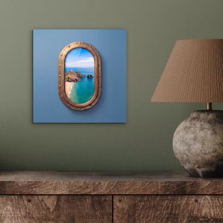 Alu-Dibond-Bild - Leuchtturm – Küste – Meer — 3