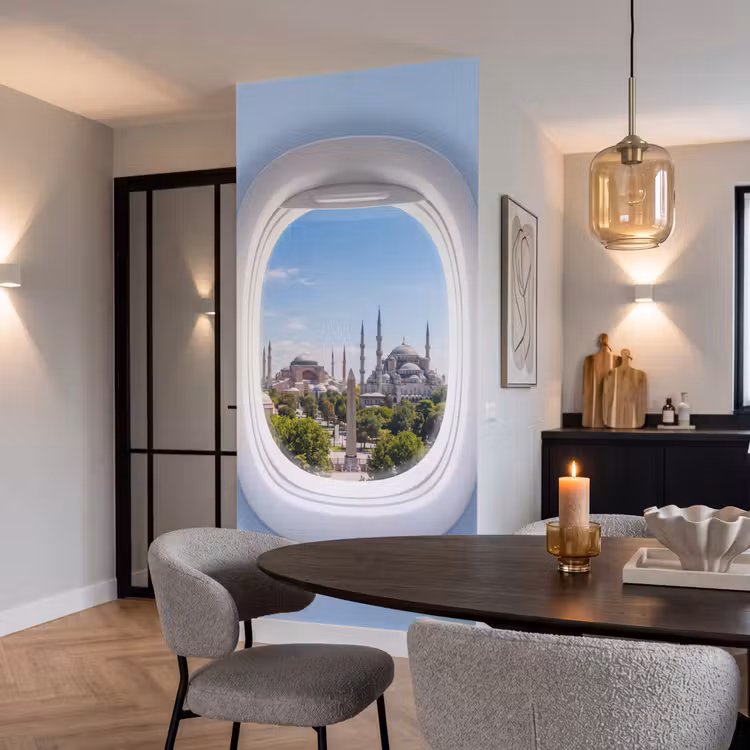 Tapete - Flugzeugfenster – Stadt – Reise — 5