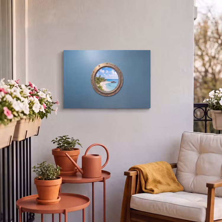 Outdoor Leinwand - Patrijspoort – Strand – Meer — 3