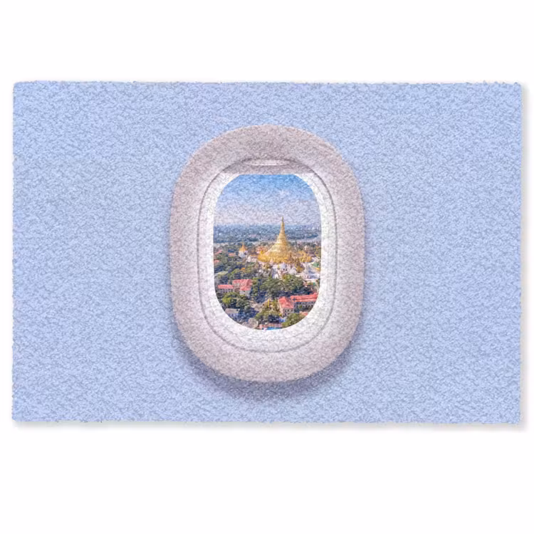 Fußmatte - Pagode – Stadt – Aussicht — 1