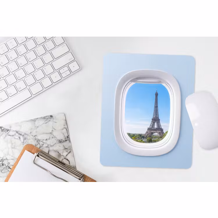 Mauspad - Eiffelturm – Flugzeugfenster – Reisen — 4