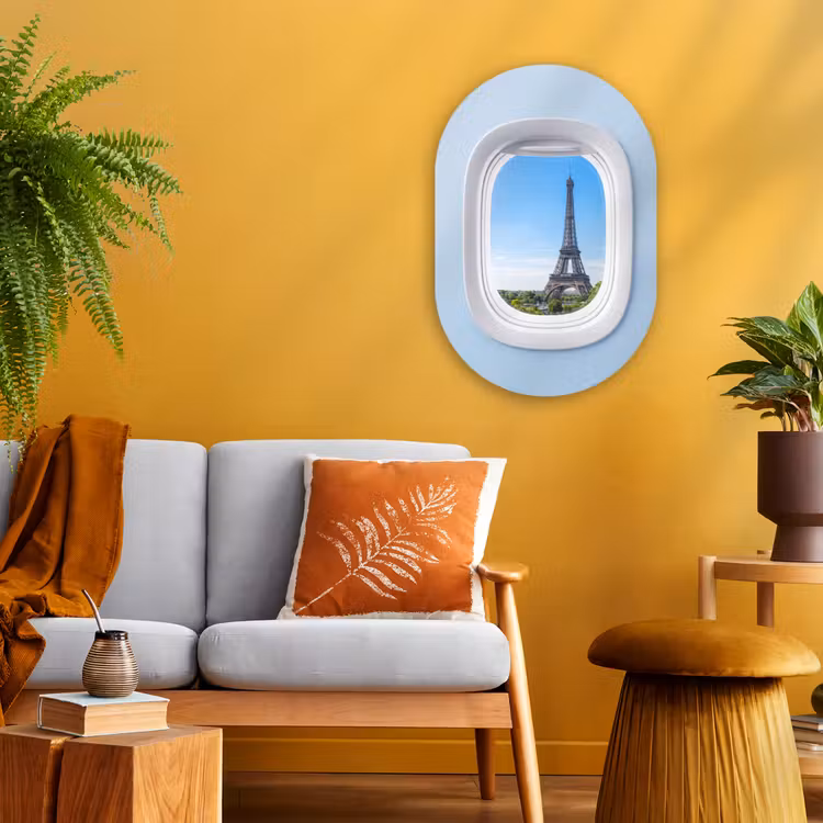Forexbild Oval - Eiffelturm – Flugzeugfenster – Reisen — 2