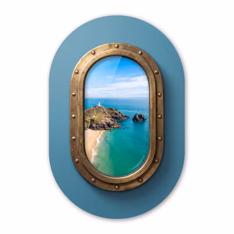 Forexbild Oval - Leuchtturm – Küste – Meer — 1
