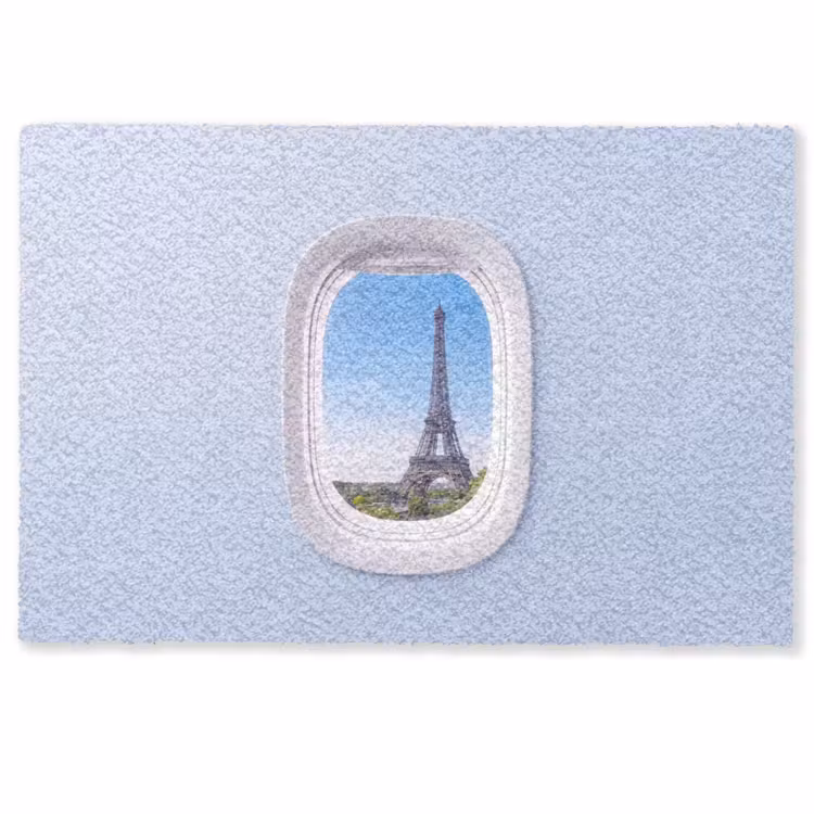 Fußmatte - Eiffelturm – Flugzeugfenster – Reisen — 1