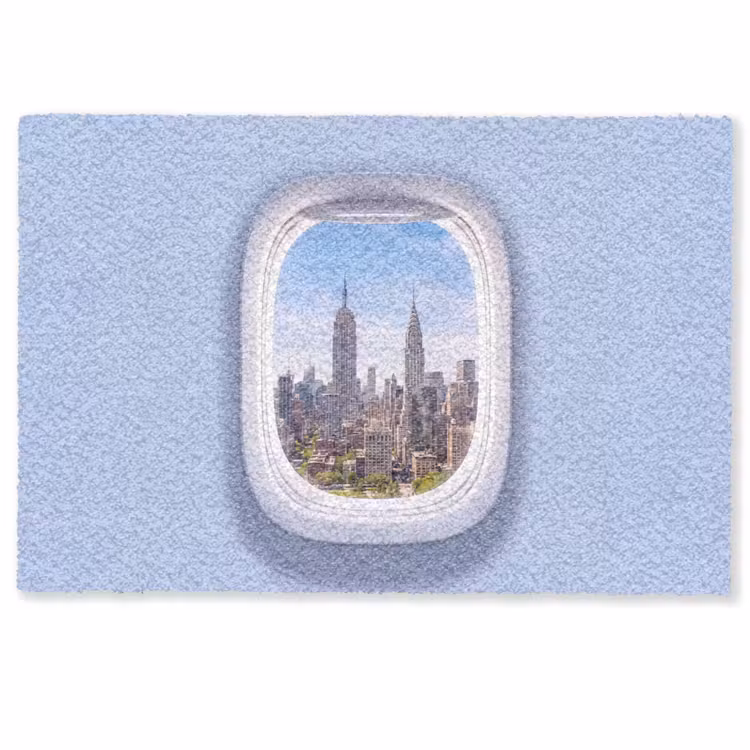 Fußmatte - Stadt – Flugzeug – Aussicht — 1
