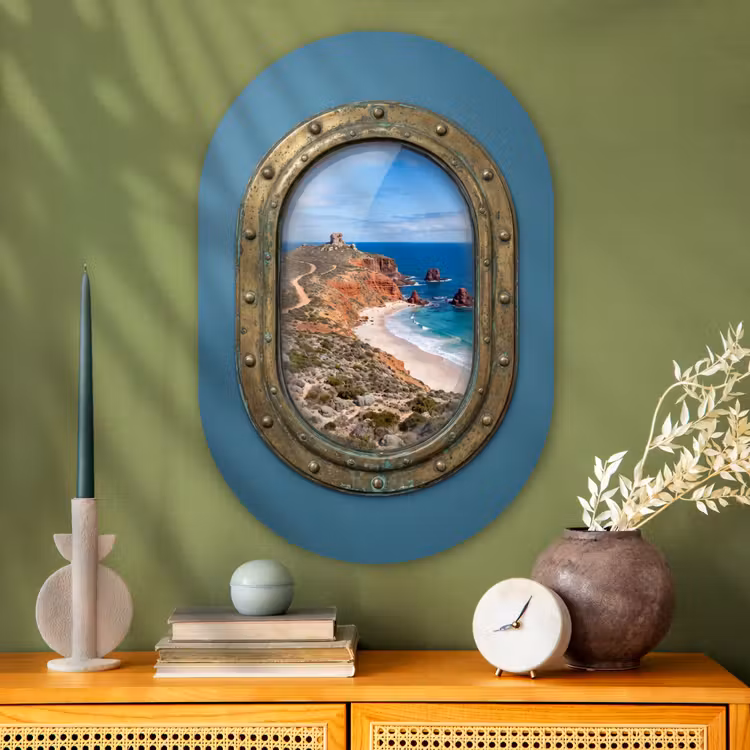 Glasbild Oval - Patrijspoort – Küste – Meer — 2
