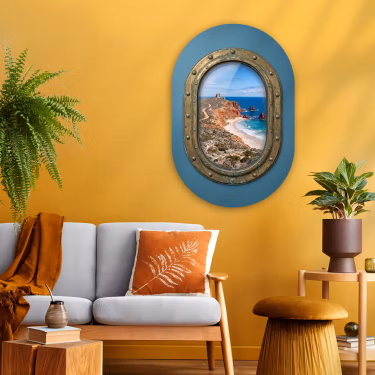Glasbild Oval - Patrijspoort – Küste – Meer — 3