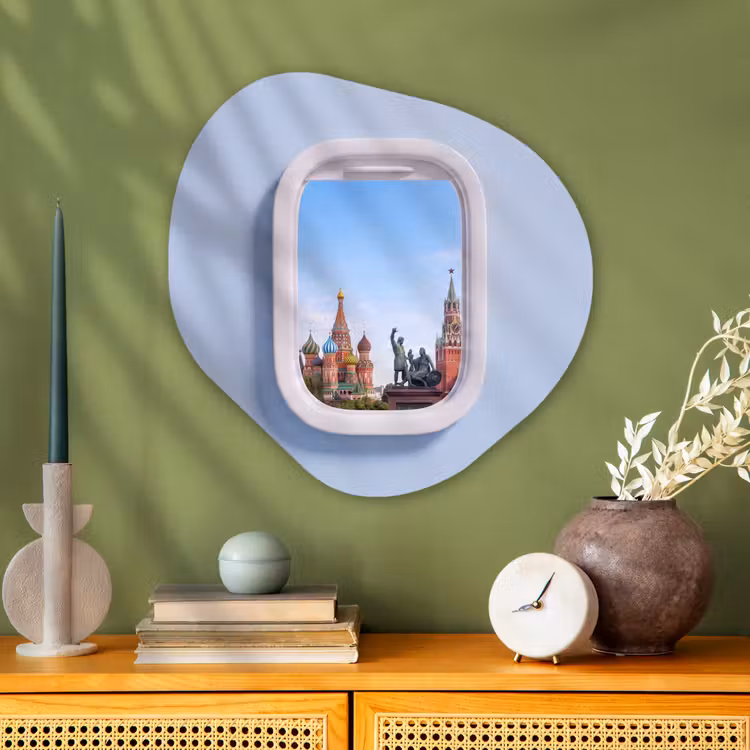 Alu-Dibond-Bild Organische Form - Stadtansicht – Fenster – Reise — 2