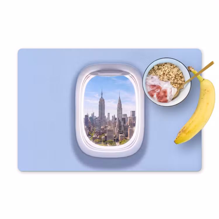 Tischset - 6 Stück - Stadt – Flugzeug – Aussicht — 1