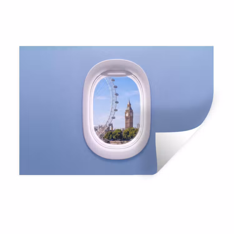Wandtattoo – Riesenrad – Turm – Stadt — 1