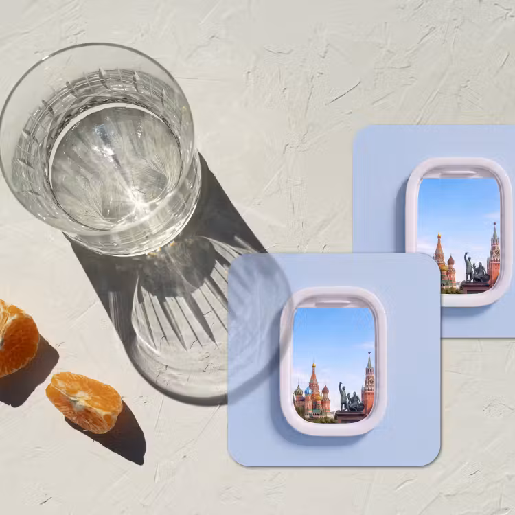 Untersetzer - Stadtansicht – Fenster – Reise — 2