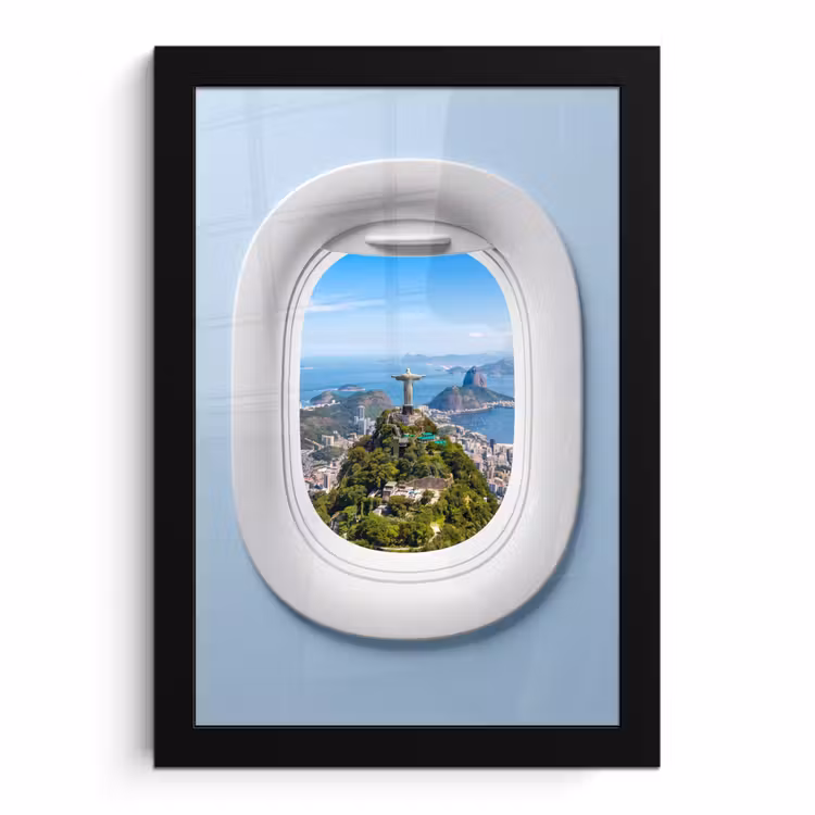 Bilder mit Rahmen - Statue – Rio – Aussicht — 1