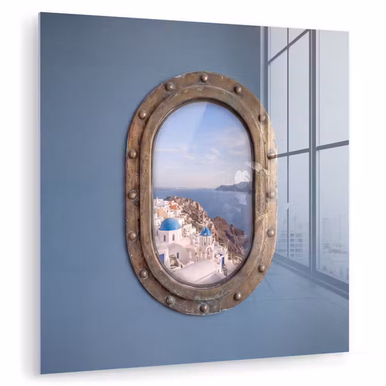 Glasbild - Patrijspoort – Meer – Dorf — 1