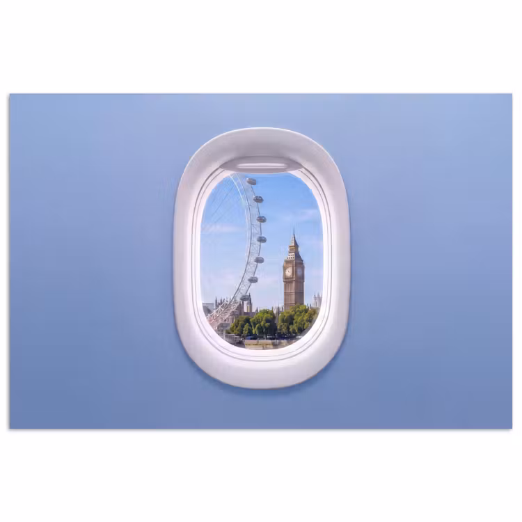 Poster - Riesenrad – Turm – Stadt — 1