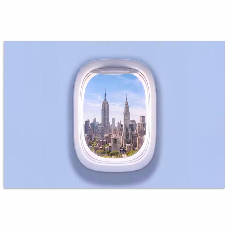Poster - Stadt – Flugzeug – Aussicht — 1