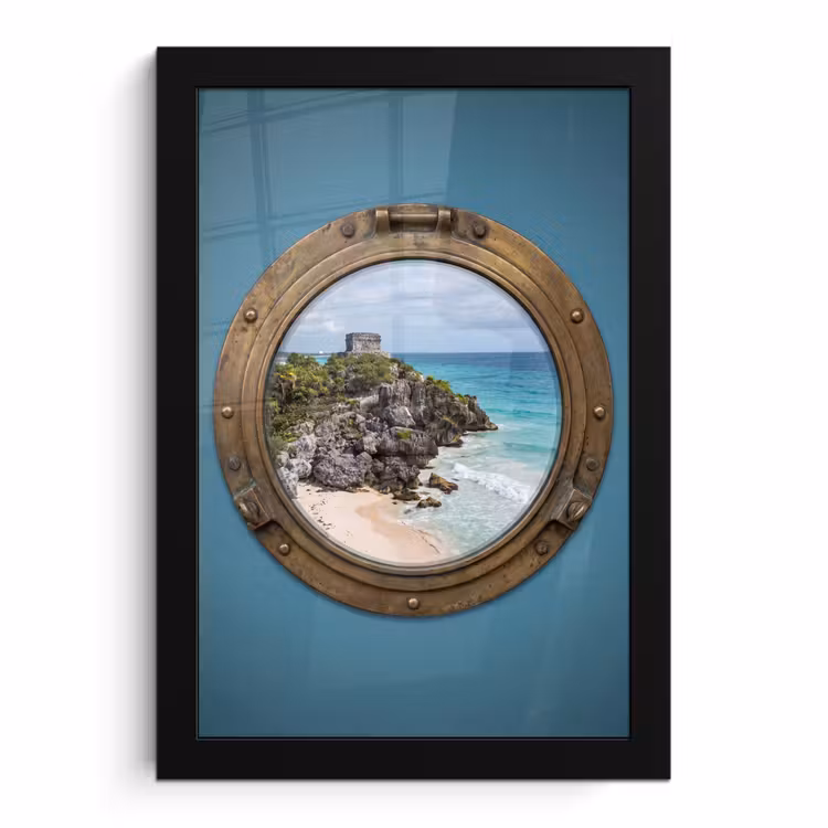 Bilder mit Rahmen - Gebäude – Strand – Meer — 1