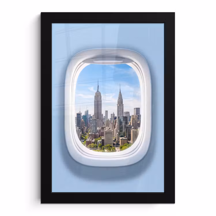 Bilder mit Rahmen - Stadt – Flugzeug – Aussicht — 1