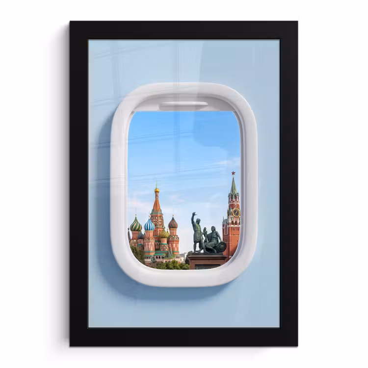 Bilder mit Rahmen - Stadtansicht – Fenster – Reise — 1