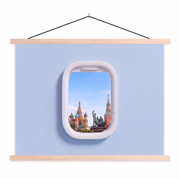 Stoffbild - Stadtansicht – Fenster – Reise — 1