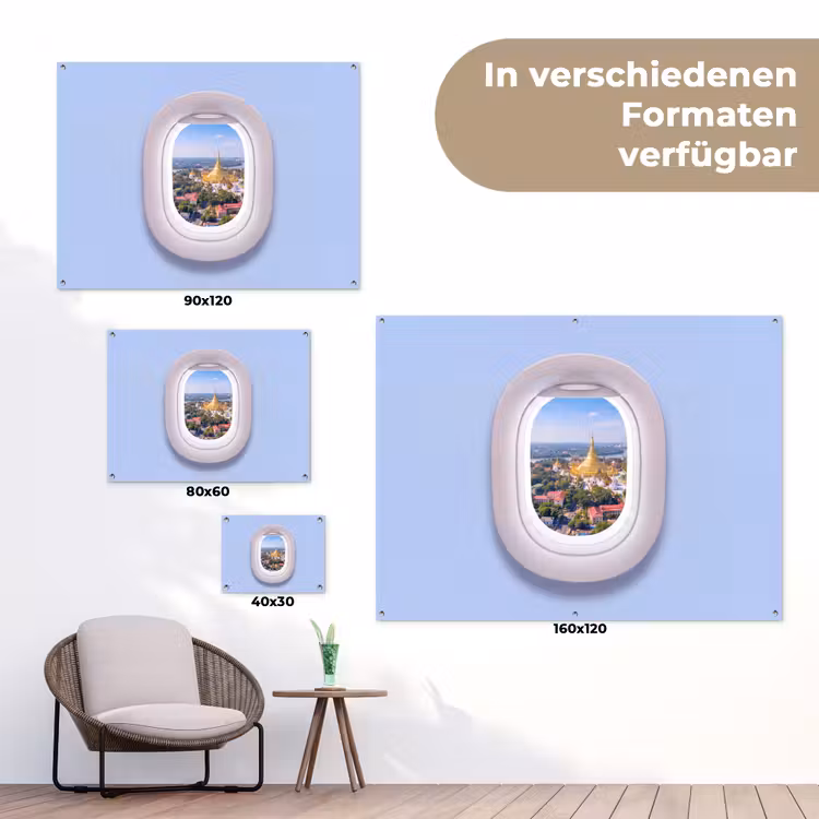Gartenposter - Pagode – Stadt – Aussicht — 6