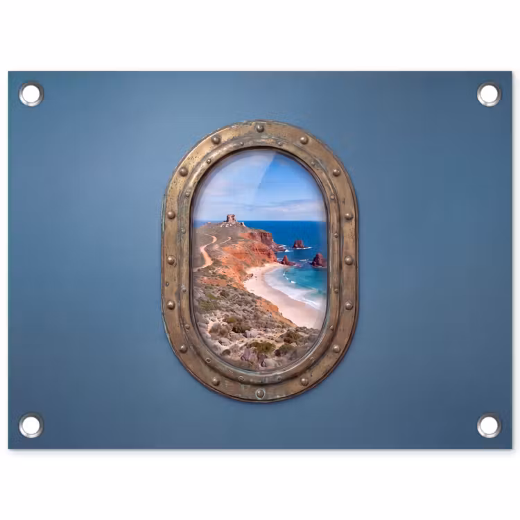 Gartenposter - Patrijspoort – Küste – Meer — 1
