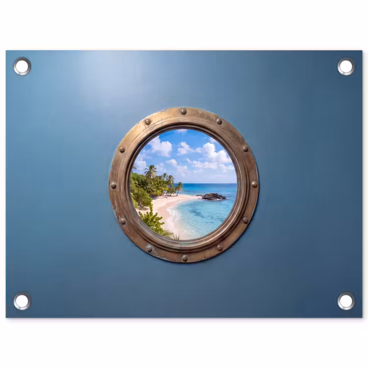 Gartenposter - Patrijspoort – Strand – Meer — 1