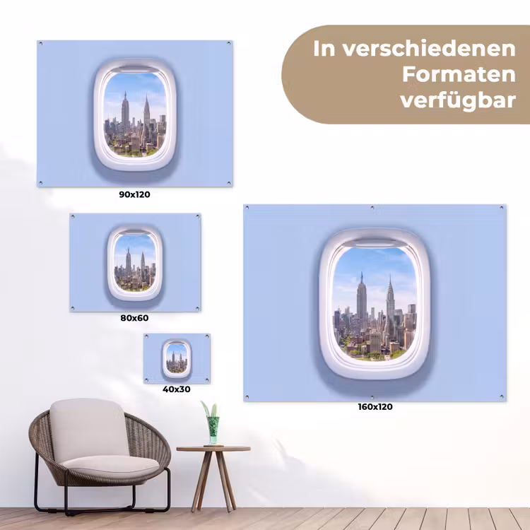 Gartenposter - Stadt – Flugzeug – Aussicht — 6