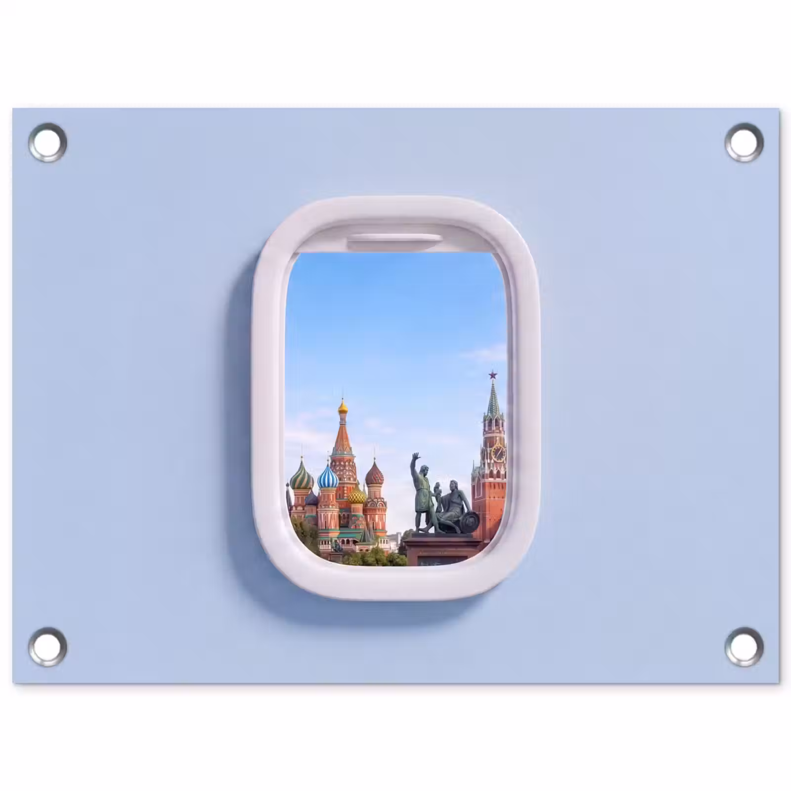 Gartenposter - Stadtansicht – Fenster – Reise — 1