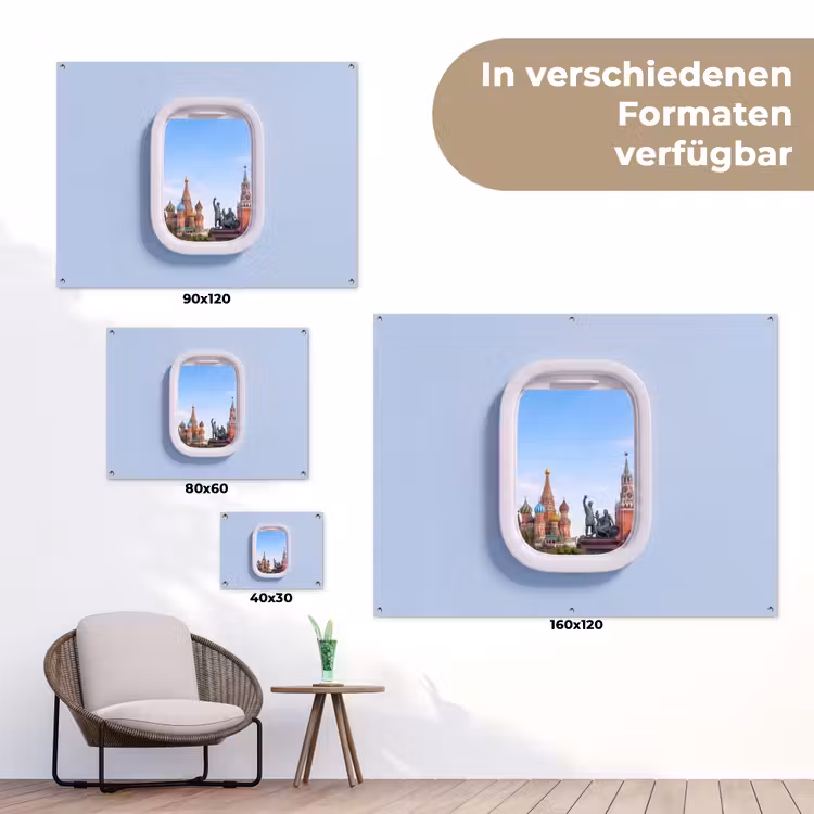 Gartenposter - Stadtansicht – Fenster – Reise — 6