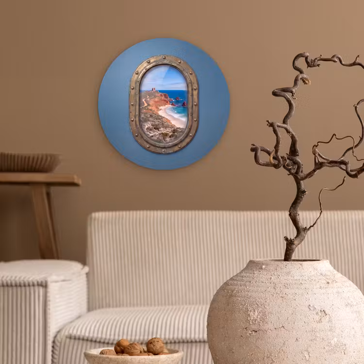 Glasbild Rund - Patrijspoort – Küste – Meer — 2