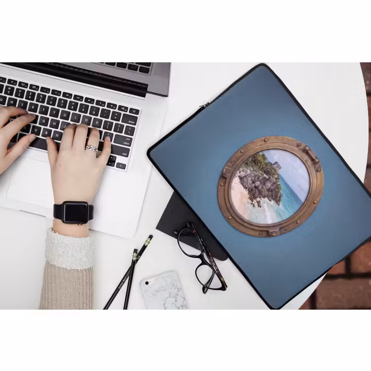 Laptop hülle - Gebäude – Strand – Meer — 3