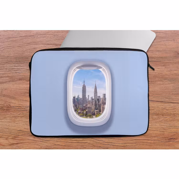 Laptop hülle - Stadt – Flugzeug – Aussicht — 2