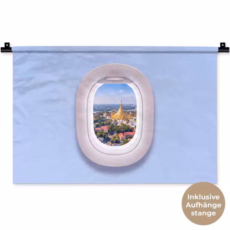 Wandteppich - Pagode – Stadt – Aussicht — 9