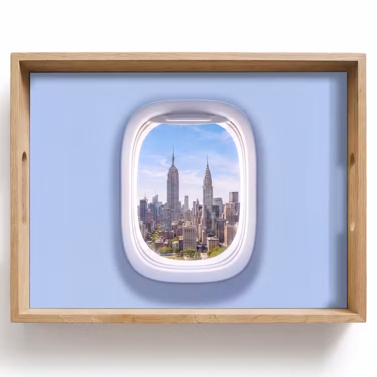 Tablett - Stadt – Flugzeug – Aussicht — 1
