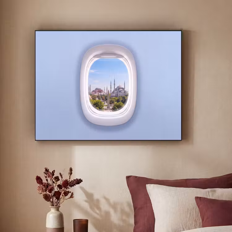 Art Frame - Flugzeugfenster – Stadt – Reise — 2