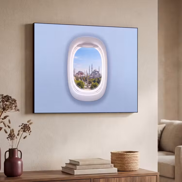 Art Frame - Flugzeugfenster – Stadt – Reise — 3