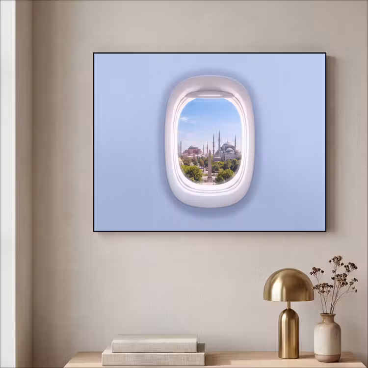 Art Frame - Flugzeugfenster – Stadt – Reise — 4