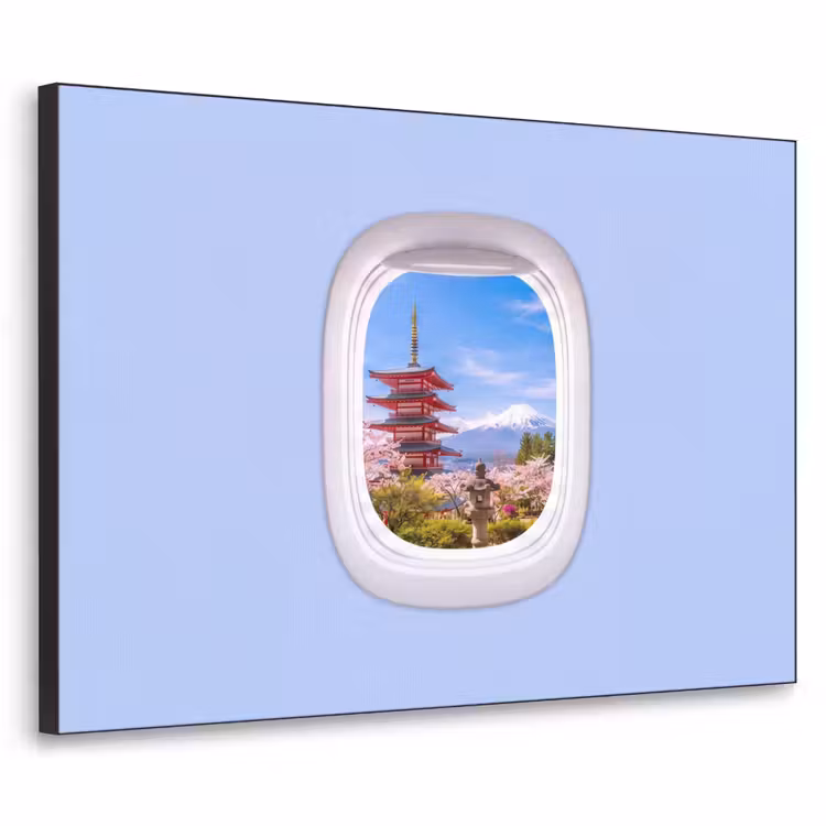 Art Frame - Pagode – Berg – Blüten — 1