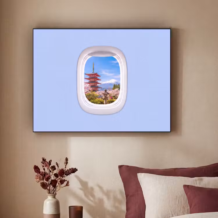 Art Frame - Pagode – Berg – Blüten — 2
