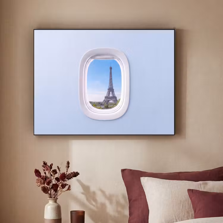 Art Frame - Eiffelturm – Flugzeugfenster – Reisen — 2