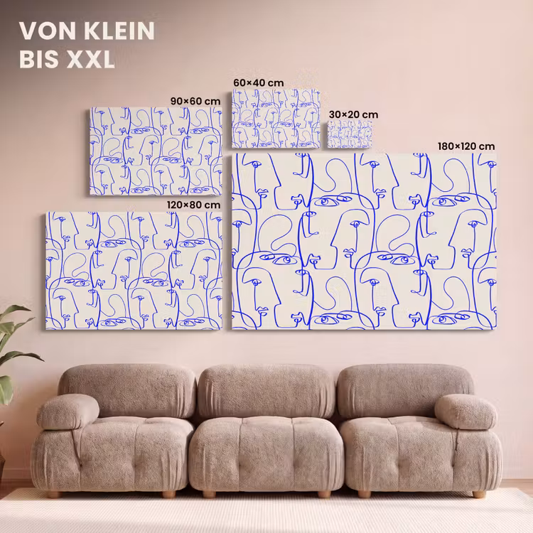 Leinwandbild - all-patterns-artboardsbl-16 — 6