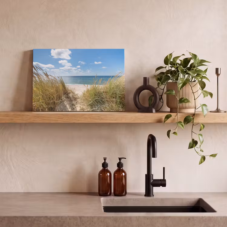 Leinwandbild - Düne - Gras - Meer - Strand — 3