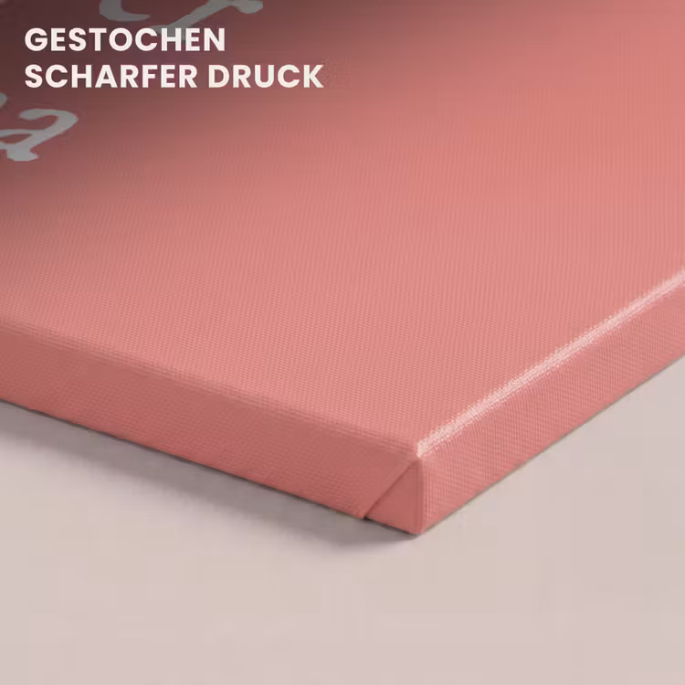 Leinwandbild - Geschenk zum Muttertag super mum rosa/weiß — 4