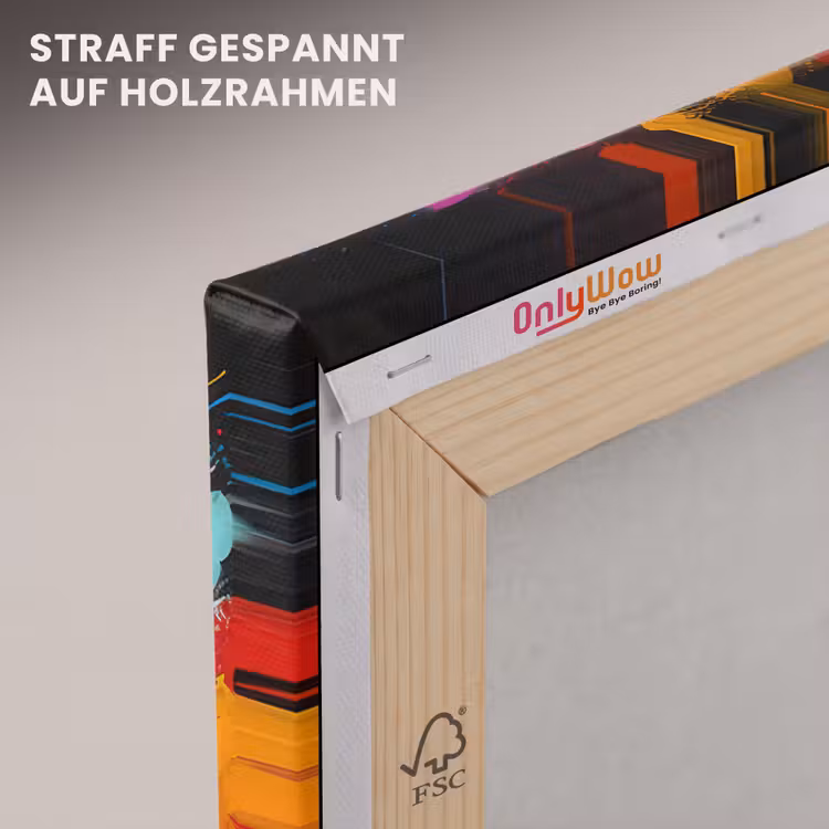 Leinwandbild - Affe - Gorilla - Graffiti - Tiere - Farben — 5