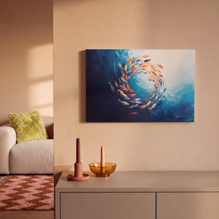 Leinwandbild - Meer - Fische - Bunt - Dynamisch — 2