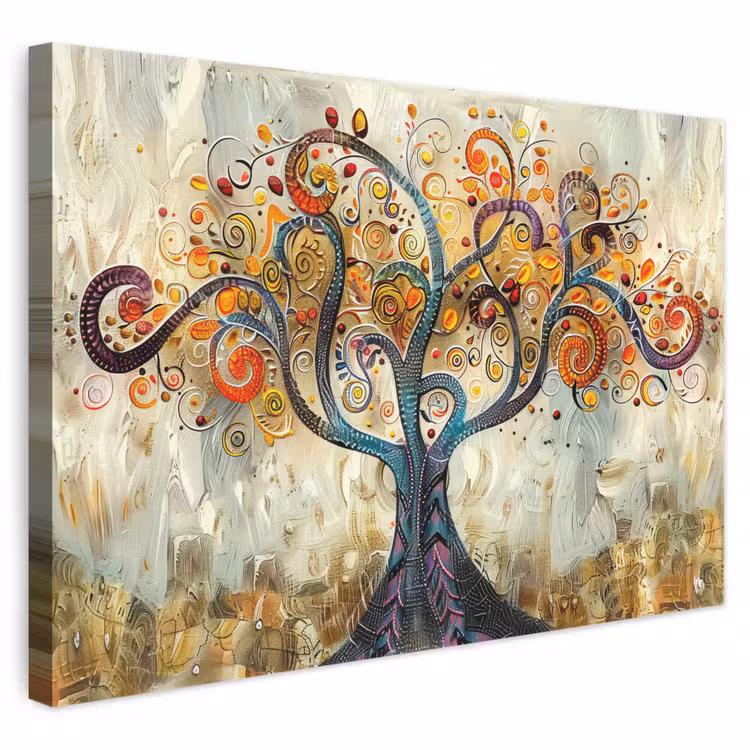 Leinwandbild - Kunst - Baum des Lebens - Botanisch - Abstrakt — 1